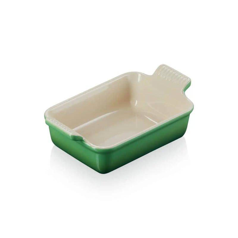 Le Creuset Stoneware Heritage 19cm Rectangular Deep Dish - Bamboo Green