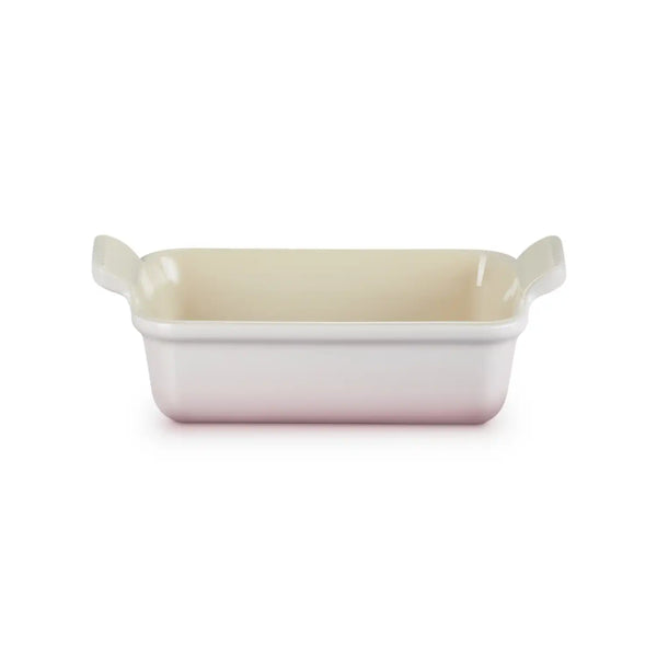 Le Creuset Stoneware Heritage 19cm Rectangular Deep  Dish - Shell Pink