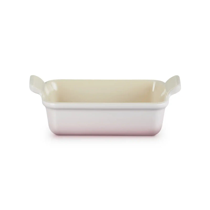 Le Creuset Stoneware Heritage 19cm Rectangular Deep  Dish - Shell Pink