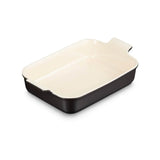 Le Creuset Stoneware Heritage 26cm Rectangular Dish - Matte Black
