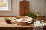 Candlelight 30cm Round Mango Wood Serving Tray - Lobster