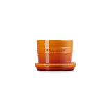 Le Creuset 14cm Stoneware Herb Planter with Tray - Volcanic