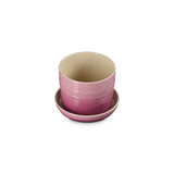 Le Creuset 14cm Stoneware Herb Planter with Tray - Rose Quartz