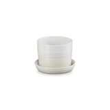 Le Creuset 14cm Stoneware Herb Planter with Tray - Meringue
