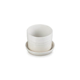 Le Creuset 14cm Stoneware Herb Planter with Tray - Meringue