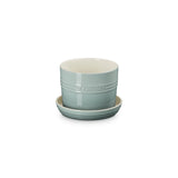Le Creuset 14cm Stoneware Herb Planter with Tray - Sea Salt