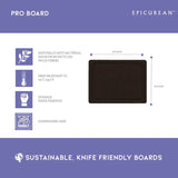 Epicurean Pro Steak Cutting Board with Groove - Black