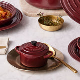 Le Creuset Stoneware Petite Round Casserole - Garnet