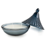 Candlelight 13cm Embossed Glass Tagine 3-Wick Scented Candle - Blue