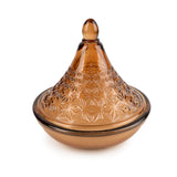 Candlelight 13cm Embossed Glass Tagine 3-Wick Scented Candle - Terracotta