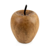 Candlelight 14cm Mango Wood Fruit Ornament With Metal Stem - Apple
