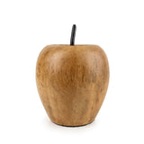 Candlelight 14cm Mango Wood Fruit Ornament With Metal Stem - Apple