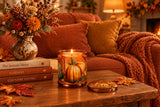 Candlelight 12cm Scented Glass Candle Jar - Pumpkin & Ginger
