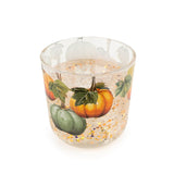 Candlelight 10cm LED Scented Glass Candle - Pumpkin & Ginger