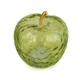 Candlelight 11cm LED Glass Apple Light - Green