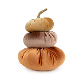 Candlelight 23cm Stacking Velour Pumpkin Cushion
