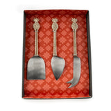 Candlelight X Historic Royal Palaces Set Of 3 Cheese Knives - Pineapple