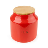Candlelight Tomato Tea Storage Jar - Red