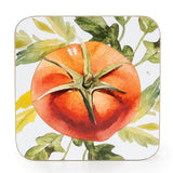 Candlelight Set Of 4 Coasters - Tomato