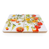Candlelight Set Of 4 Placemats - Tomato