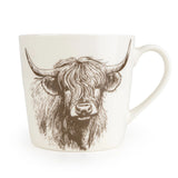 Candlelight Highland Cow Wide Conical Mug