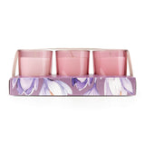 Candlelight Set Of 3 Scented Votive Candles - Crocus & Sweet Orange