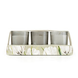 Candlelight Set Of 3 Scented Votive Candles - White Tulip & Bergamot