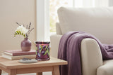 Candlelight Large Glass Scented Candle Jar - Damson & Patchouli Flower