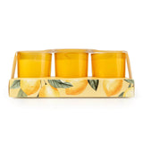 Candlelight Set Of 3 Scented Votive Candles - Sweet Lemon & Rosemary