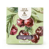 Candlelight Set Of 9 Scented Tealights - Sour Cherry & Lime