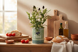 Candlelight Artificial Olive Plant In Tin Pot
