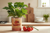 Candlelight Artificial Tomato Plant In Tin Can Pot