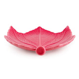 Candlelight 16cm Ceramic Fig Leaf Shaped Bowl - Plum