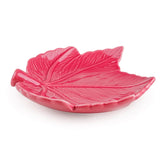 Candlelight 16cm Ceramic Fig Leaf Shaped Bowl - Plum