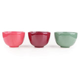 Candlelight 4-Piece Ceramic Dipping Bowl Set - Fig & Pomegranate