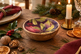 Candlelight 13cm Mango Wood Bowl - Fig & Pomegranate