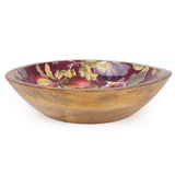 Candlelight 24.5cm Mango Wood Serving Bowl - Fig & Pomegranate