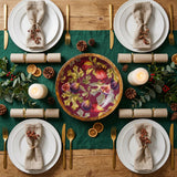 Candlelight 30cm Mango Wood Serving Bowl - Fig & Pomegranate