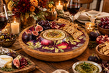 Candlelight 30cm Mango Wood Chip & Dip Dish - Fig & Pomegranate