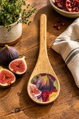 Candlelight Mango Wood Spoon Rest - Fig & Pomegranate