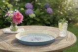 Candlelight 32cm Round Metal Serving Tray - Sardines