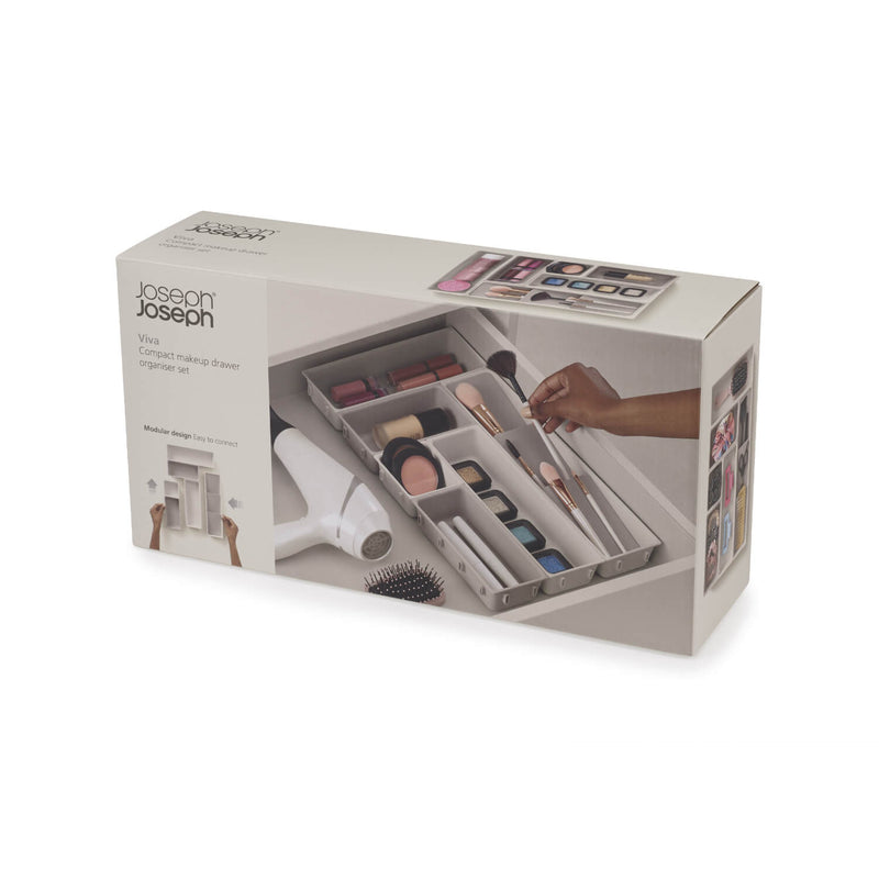 Joseph Joseph Viva 7-Piece Make-Up Drawer Organiser Set - Shell