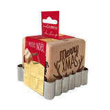 Scrap Cooking Christmas Cookie Wooden  Stamp & Cutter Set