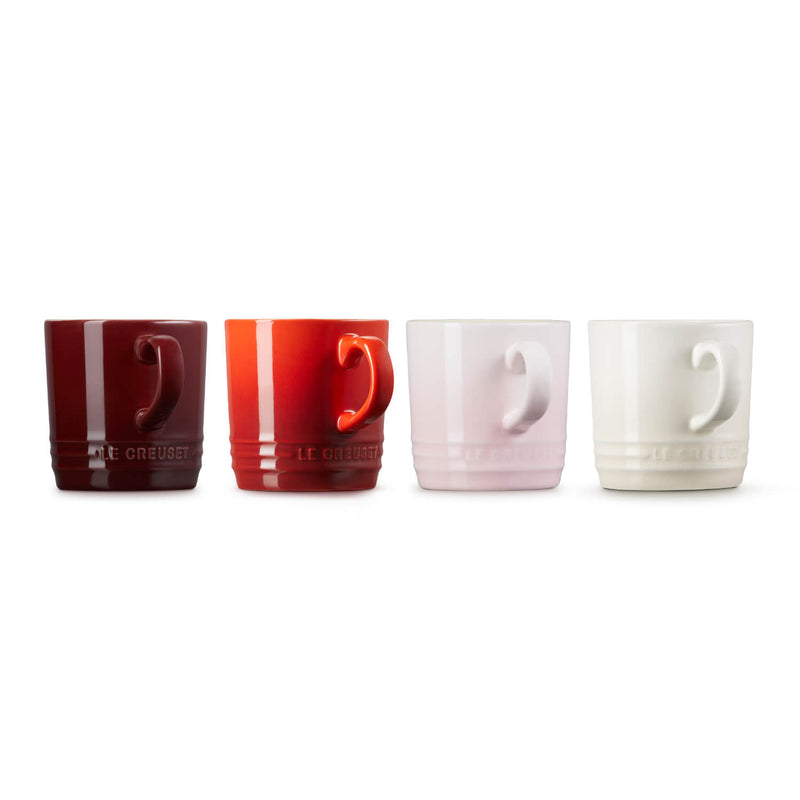 Le Creuset Petits Fours Set of 4 Stoneware Cappuccino Mugs