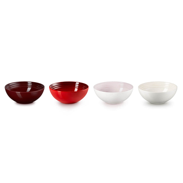 Le Creuset Petits Fours Set of 4 Stoneware Cereal Bowls