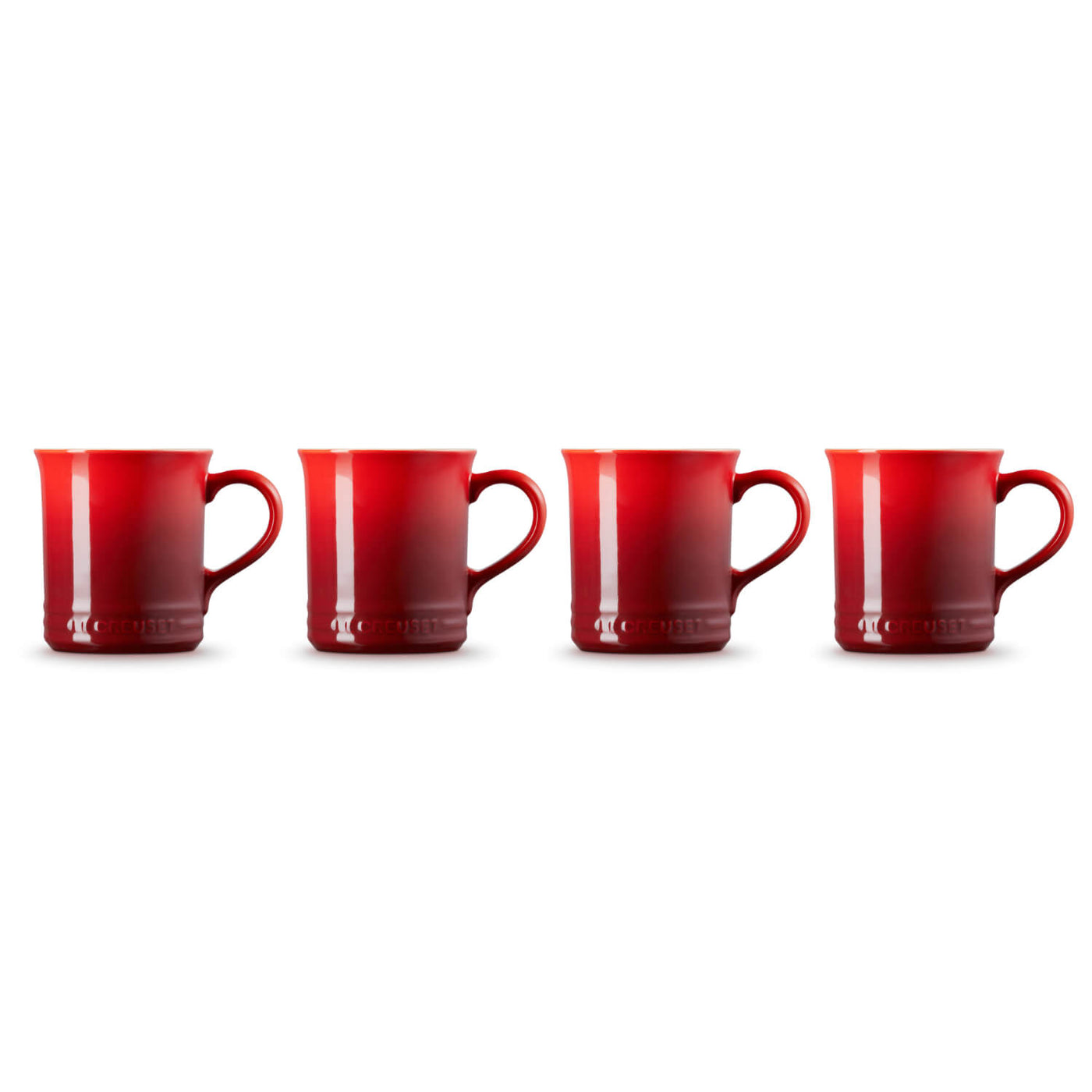 Buy Le Creuset | Seattle 400ml Stoneware 4-Piece Mug Set - Cerise
