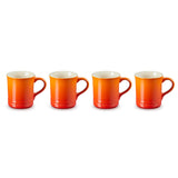 Le Creuset Seattle 400ml Stoneware 4-Piece Mug Set - Volcanic