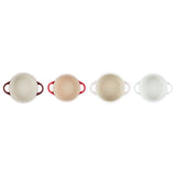 Le Creuset Stoneware Petits Fours Set of 4 Petite Round Casseroles