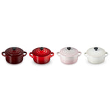 Le Creuset Petits Fours Set of 4 Stoneware Petite Round Casseroles