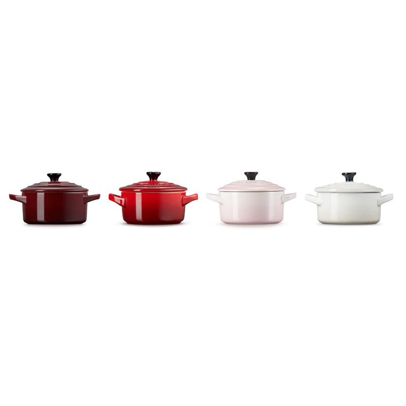 Le Creuset Stoneware Petits Fours Set of 4 Petite Round Casseroles
